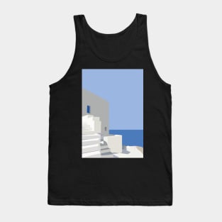 Greek House Minimalist Illustration Tank Top